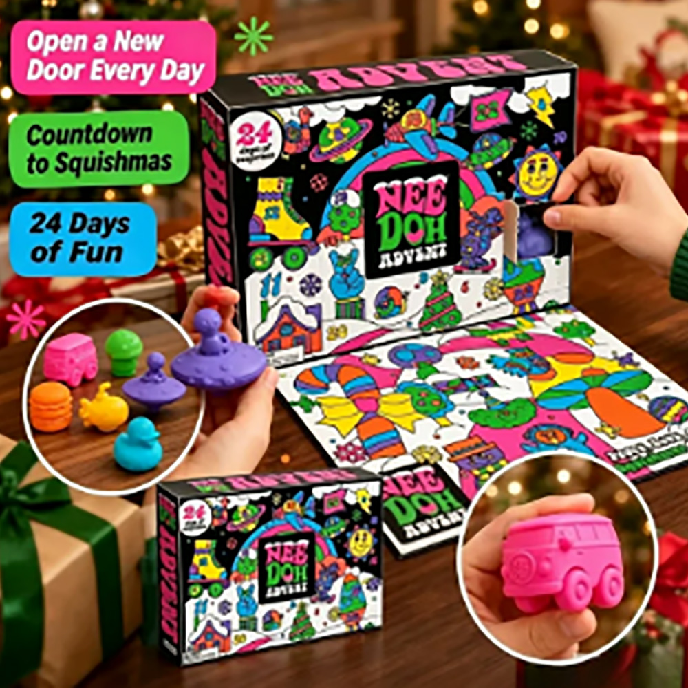 Advent Calendar Gift - 24 pièces, calendrier de l’Avent Nee‑Doh