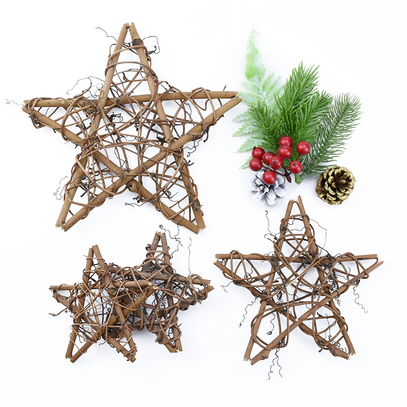 Christmas Wreath Fake - 10/15/20cm fleurs artificielles pour mur rotin