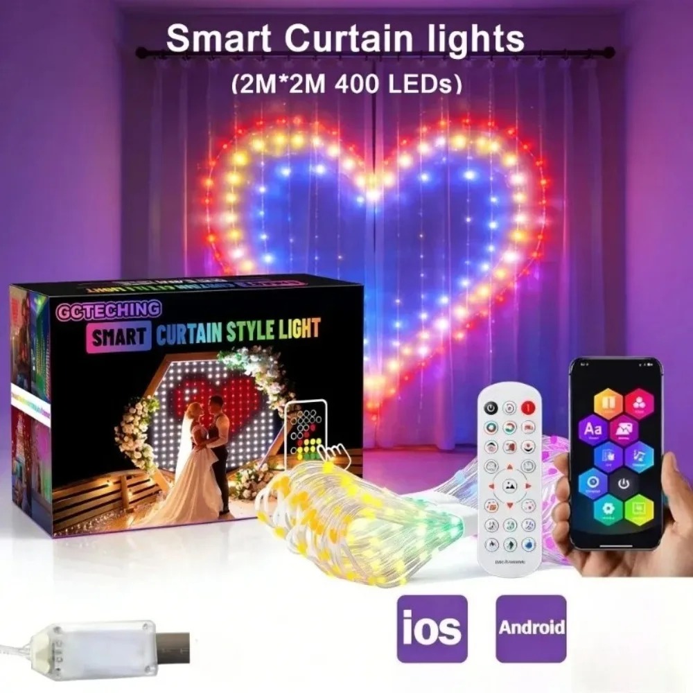 Rideaux lumineux LED à pixels  - Christmas Lights Outdoor avis et prix