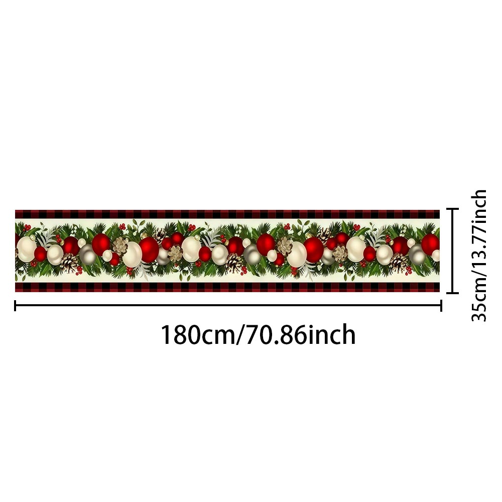 Chemin de table de Noël rouge  - Christmas Table Runner avis et prix