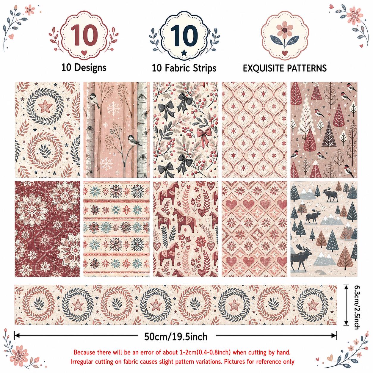 10 bandes de tissu pré-coupées - Christmas Table Runner avis et prix