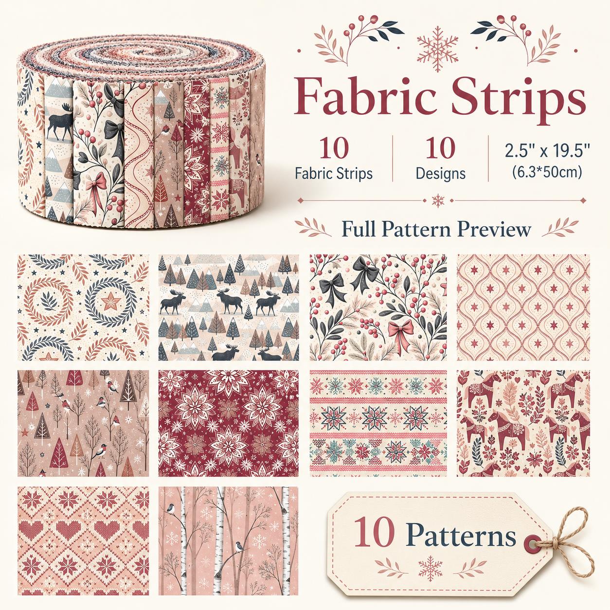10 bandes de tissu pré-coupées - Christmas Table Runner avis et prix