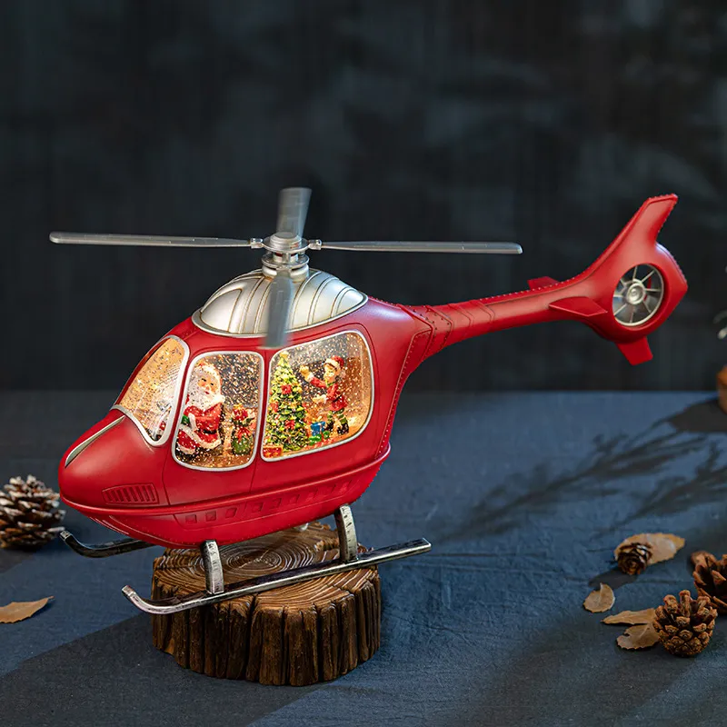 Boîte à musique hélicoptère ro - Snow Globe Musical avis et prix