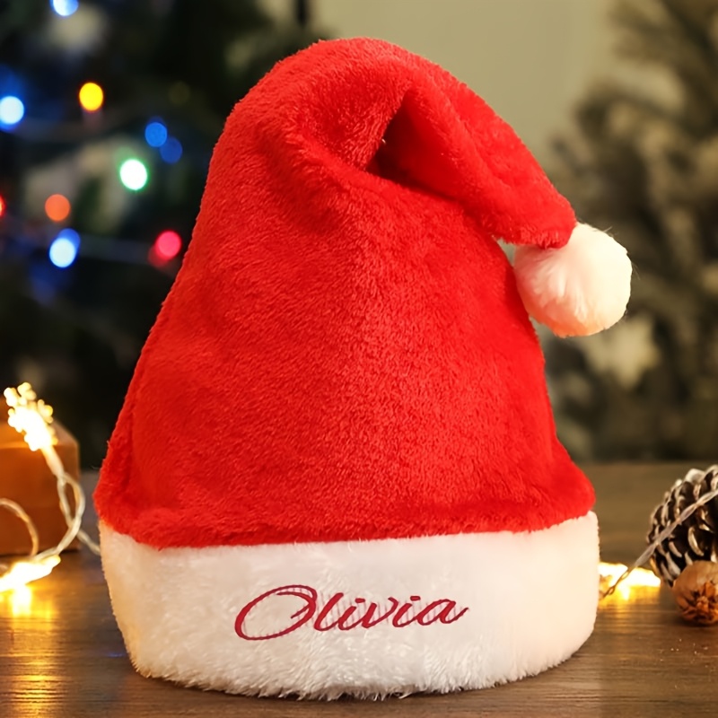 Chapeau de Noël personnalisé a - Santa Hat Plush avis et prix