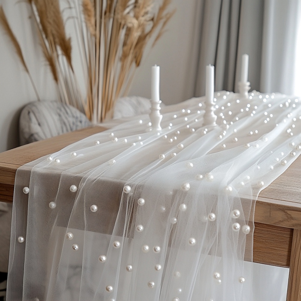 Chemin de table en mousseline  - Christmas Table Runner avis et prix